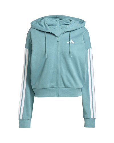 CHAQUETA CON CAPUCHA W 3S FT FZ TURQUOISE