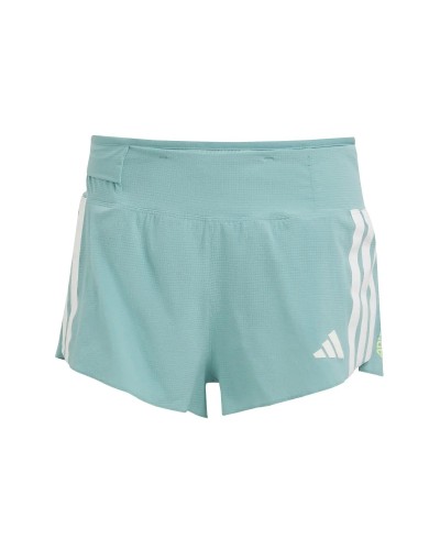 PANTALON CORTO ADIZERO GEL W POWDER TEAL 2''