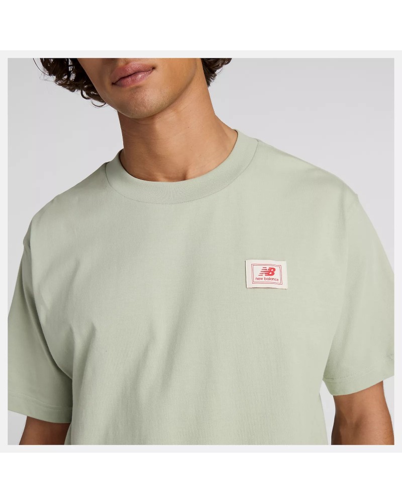 NB WOVEN LABEL T-SHIRT GREEN