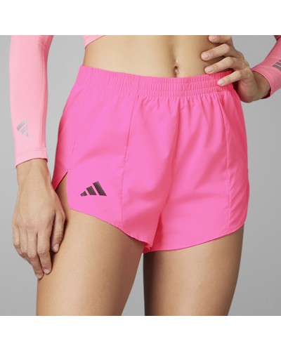 PANTALON CORTO ADIZERO E LUCID PINK