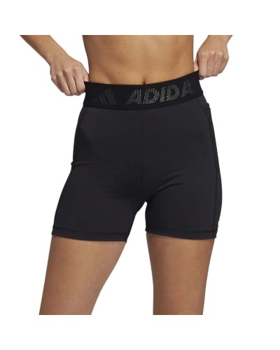 Adidas 3 Bar Training Shorts Mujer | Pantalón Corto Fitness Negro
