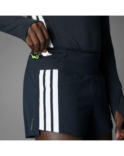 PANTALON CORTO ADIZERO GEL M BLACK 3''