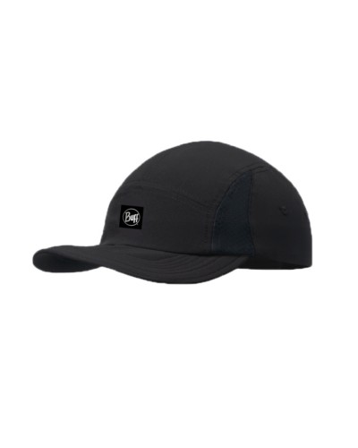 5 PANEL GO CAP SOLID BLACK