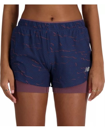 New Balance RC Seamless Printed 2 in 1 Short mujer | pantalón running