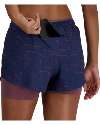 New Balance RC Seamless Printed 2 in 1 Short mujer | pantalón running
