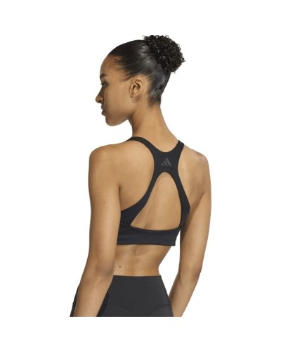 Adidas Optime 3S Sujetador Deportivo Mujer | Sujeción Media Training & Fitness